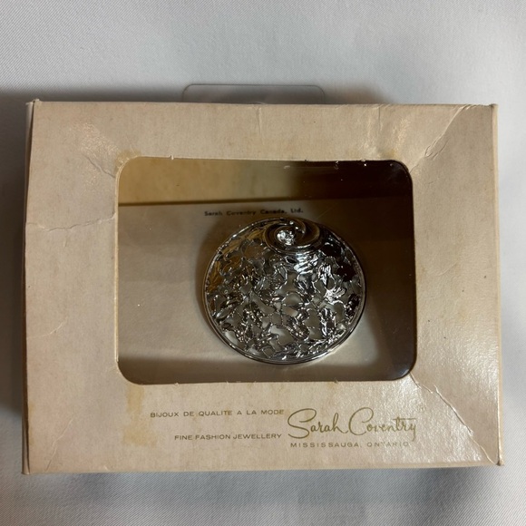 Sarah Coventry Silver Toned Scarf Clip New in Box Made in Canada - Picture 2 of 7